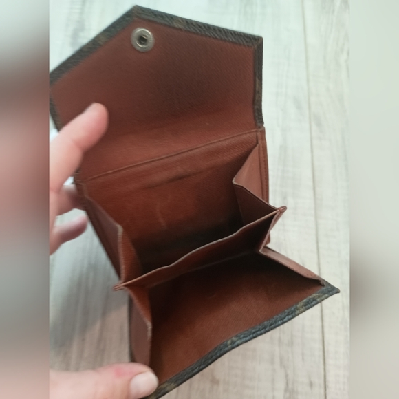 Louis Vuitton W Hook Wallet Monogram Beige Monogram Canvas Authentic - Picture 12 of 14